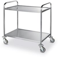 Hendi Serveerwagen 2 bladen chroomstaal 910x590x950 mm |810002