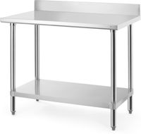 HENDI 817568 Werktafel met spatrand, , Budget Line, 1000x600x(H)950mm