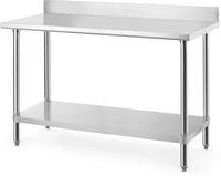 HENDI 817582 Werktafel met spatrand, , Budget Line, 1400x600x(H)950mm