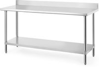 HENDI 817605 Werktafel met spatrand, , Budget Line, 1800x600x(H)950mm