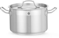 Kookpan Middel - met Deksel - HENDI - Profi Line - 4L - Diameter 20 cm - Hoogte 13 cm - 831205
