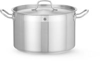 Kookpan Middel - met Deksel - HENDI - Profi Line - 10L - Diameter 28 cm - Hoogte 17 cm - 831502
