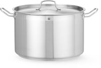 Kookpan Middel - met Deksel - HENDI - Profi Line - 23,5 Liter - Diameter 36 cm - Hoogte 23 cm - 831700