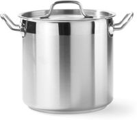 Kookpan Hoog - met Deksel - HENDI - Profi Line - 6L - Diameter 20 cm - Hoogte 19 cm - 832202