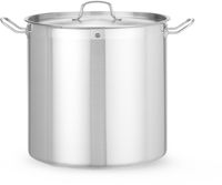 Kookpan Hoog - met Deksel - HENDI - Profi Line - 37L - Diameter 36 cm - Hoogte 36 cm - 832707