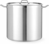 Kookpan Hoog - met Deksel - HENDI - Profi Line - 70L - Diameter 45 cm - Hoogte 45 cm - 832929