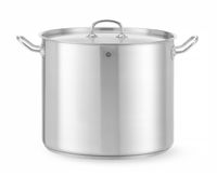 Kookpan Hoog - met Deksel - HENDI - Kitchen Line - 21L - Diameter 32 cm - Hoogte 27 cm - 837603
