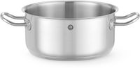 Kookpan Laag - zonder Deksel - HENDI - Kitchen Line - 2,9 Liter - Diameter 20 cm - Hoogte 9,5 cm - 837658