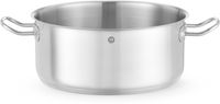 Kookpan Laag - zonder Deksel - HENDI - Kitchen Line - 7,3 Liter - Diameter 28 cm - Hoogte 12 cm - 837672