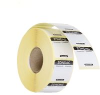 HENDI 850534 Voedselveiligheid dagstickers, herbruikbaar, , Zondag, Zwart, 1000 st., 25x25mm