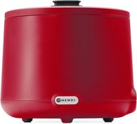 HENDI 860571 Soepketel UNIQ, , designed by Robert Bronwasser, 8L, Rood, 220-240V/500W, Diameter ⌀ 36,5 cm - Hoogte 32,5 cm