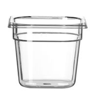 Hendi Gastronormbak 1/6 | 150 mm hoog | polycarbonaat transparant | 861714