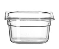 Hendi Gastronormbak 1/6 | 100 mm hoog | polycarbonaat transparant | 861721