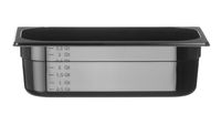 Hendi Gastronormbak 1/3 | 100 mm hoog | polycarbonaat zwart | 862520