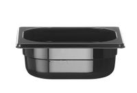 Hendi Gastronormbak 1/6 | 65 mm hoog | polycarbonaat zwart | 862735