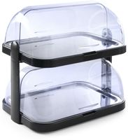 HENDI 871881 Koeldisplay met rolltop, dubbel, , Donkergrijs, 440x320x(H)440mm