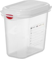 HENDI 873144 Container GN 1/9 polypropyleen, , GN 1/9, 1,5 Liter, Transparant, 176x108x(H)150mm