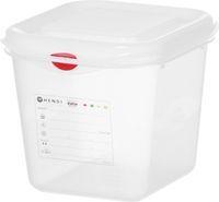 HENDI 873175 Container GN 1/6 polypropyleen, , GN 1/6, 2,6 Liter, Transparant, 176x162x(H)150mm