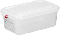 HENDI 873199 Container GN 1/4 polypropyleen, , GN 1/4, 2,8 Liter, Transparant, 265x162x(H)100mm