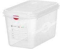 HENDI 873212 Container GN 1/4 polypropyleen, , GN 1/4, 4,3 Liter, Transparant, 265x162x(H)150mm