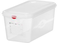 HENDI 873243 Container GN 1/3 polypropyleen, , GN 1/3, 6L, Transparant, 325x176x(H)150mm