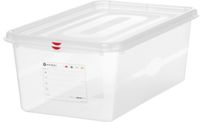 HENDI 873366 GN container 1/1 polypropyleen, , GN 1/1, 28L, Transparant, 530x325x(H)200mm