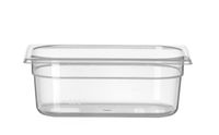 Hendi Gastronormbak 1/4 | 100 mm hoog | PP tranparant | koel/vries | 880326