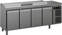Hoshizaki PREMIER K 4 SL DL DL DL DR L E Gekoelde werkbank met 4 secties en saladière werkblad
