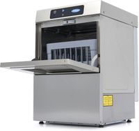 Maxima Glazenspoelmachine - 35 X 35 cm - met Afvoer-, Glansspoel- en Zeeppomp - Digitaal Display - 230V - 09211001