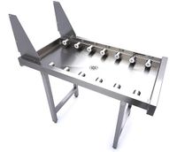 Maxima Afvoer Rollertafel van RVS - voor Korventransport Vaatwasser - 09240121