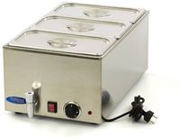 Maxima Bain Marie - met Tapkraan - incl. 3x 1/3 GN-Set - Elektrisch - 09300011