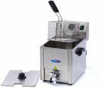 Maxima Frituurpan - 8 L - 1 Mand - met Tapkraan - 09300415