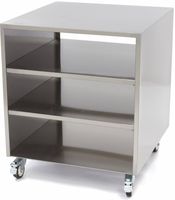 Maxima Onderstel RVS - 60 X 60 cm - 120 Kg Draagvermogen - Zwenkwielen - 09300780