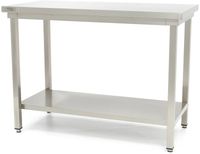Maxima Werktafel RVS - 120 X 60 cm - Verstelbare Hoogte - met Onderschap - 09300959