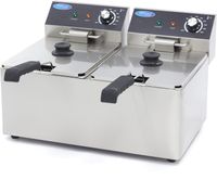 Maxima Frituurpan - 2x 8 L - 2 Manden - tot 2,8 Kg Friet - 09365225