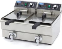 Maxima Frituurpan - 2x 10 L - 2 Manden - met Tapkraan - 09365229