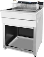 Maxima Frituurpan - 45 L - 1 Mand - met Tapkraan - 400V - 09365234