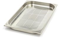 Maxima Gastronorm Bak - 1/1 GN - 4 cm Diep - RVS - Geperforeerd - 09367601