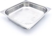 Maxima Gastronorm Bak - 2/3 GN - 6,5 cm Diep - RVS - Geperforeerd - 09367670
