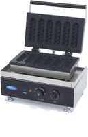 Maxima Wafelijzer - 6 Stuks - Corndog - Geribbeld - 09374242