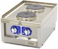 Maxima Kookplaat Horeca - 2 Pitten - Enkel - 60 cm Diep - Elektrisch - 09391550