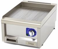Maxima Horeca Grillplaat - Gegroefd - Enkel - 60 cm Diep - 400V - 09391620