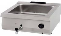 Maxima Heavy Duty Bain Marie - Dubbel - 70 cm Diep - Gas - 09395006