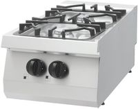 09396116 Heavy Duty Kookplaat - 2 Pitten - Enkel - 70 cm Diep - 13.5 kW - Gas