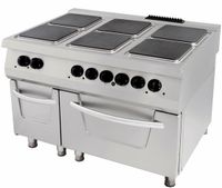 Maxima Premium Fornuis - 6 Pitten - Driedubbel - 90 cm Diep - incl. Oven - Elektrisch - 09398526