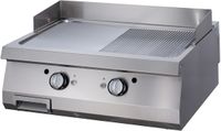 Maxima Premium Grillplaat - Half Gegroefd Chroom - Dubbel - 90 cm Diep - Gas - 09398572