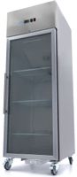 09400008 Vrieskast - 600 L - 3 Verstelbare Roosters (2/1 GN) - RVS - met Glazen Deur