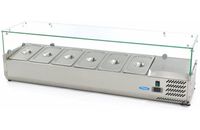 Maxima Opzetkoelvitrine - 150 cm - 6 X 1/3 GN Bakken - 09400326