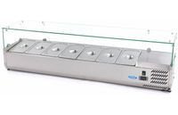 Maxima Opzetkoelvitrine - 160 cm - 7 X 1/3 GN Bakken - 09400329