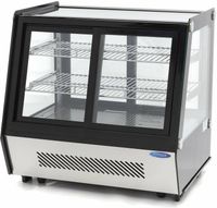 Maxima Gebaksvitrine - 125 L - 71 cm - Schuifdeuren voor en Achter - 09400847
